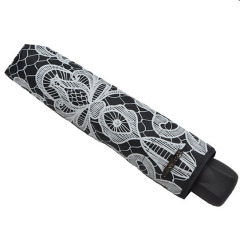 New designed manual open 3 fold Umbrella with lace